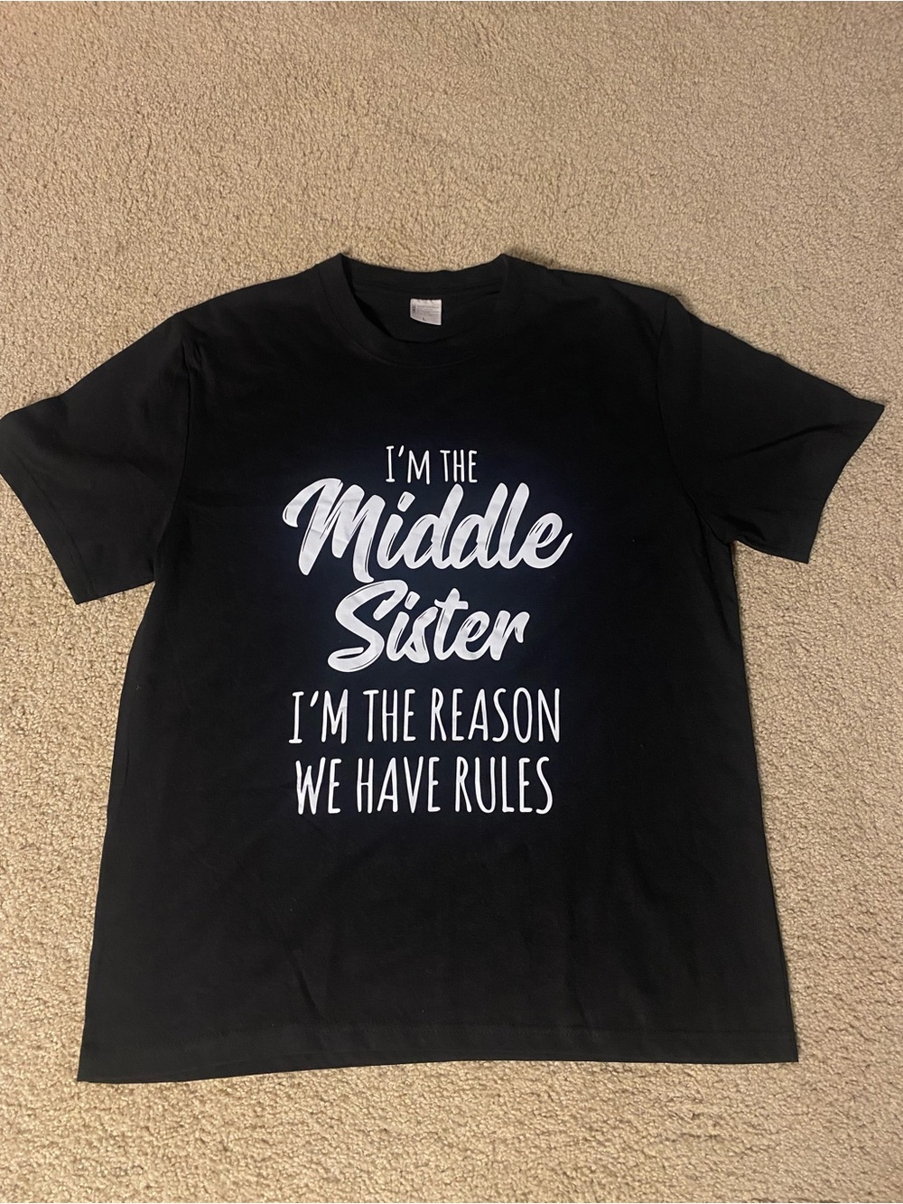 Middle Sister Graphic Tee - Black